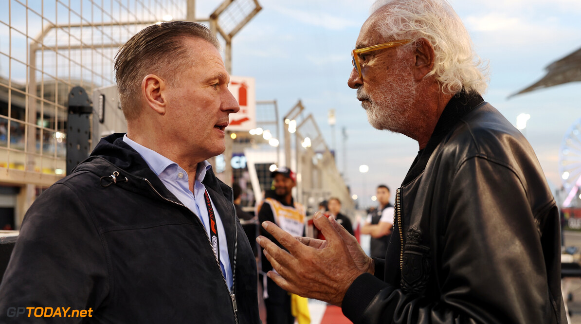 Formula One World Championship
(L to R): Jos Verstappen (NLD) with Flavio Briatore (ITA) on the grid.

02.03.2024. Formula 1 World Championship, Rd 1, Bahrain Grand Prix, Sakhir, Bahrain, Race Day.

- www.xpbimages.com, EMail: requests@xpbimages.com (C) Copyright: Bearne / XPB Images
Motor Racing - Formula One World Championship - Bahrain Grand Prix - Race Day - Sakhir, Bahrain
xpbimages.com
Sakhir
Bahrain

Formel1 Formel F1 Formula 1 Formula1 GP Grand Prix one Bahrain I