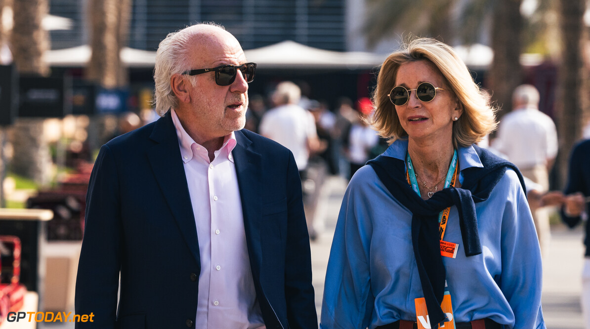 Formula One World Championship
(L to R): David Richards (GBR) Prodrive Chairman with his wife Karen Richards (GBR).

02.03.2024. Formula 1 World Championship, Rd 1, Bahrain Grand Prix, Sakhir, Bahrain, Race Day.

- www.xpbimages.com, EMail: requests@xpbimages.com (C) Copyright: Bearne / XPB Images
Motor Racing - Formula One World Championship - Bahrain Grand Prix - Race Day - Sakhir, Bahrain
xpbimages.com
Sakhir
Bahrain

Formel1 Formel F1 Formula 1 Formula1 GP Grand Prix one Bahrain I