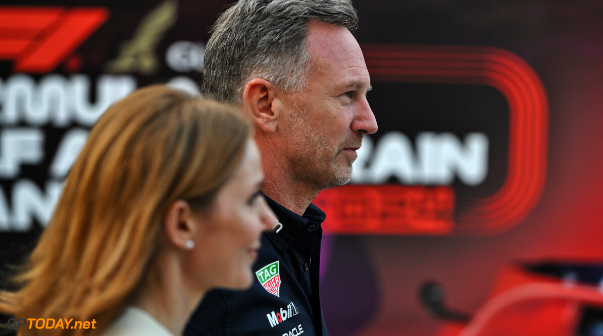 Formula One World Championship
Christian Horner (GBR) Red Bull Racing Team Principal with his wife Geri Horner (GBR) Singer.

02.03.2024. Formula 1 World Championship, Rd 1, Bahrain Grand Prix, Sakhir, Bahrain, Race Day.

- www.xpbimages.com, EMail: requests@xpbimages.com (C) Copyright: Price / XPB Images
Motor Racing - Formula One World Championship - Bahrain Grand Prix - Race Day - Sakhir, Bahrain
xpbimages.com
Sakhir
Bahrain

Formel1 Formel F1 Formula 1 Formula1 GP Grand Prix one Bahrain I