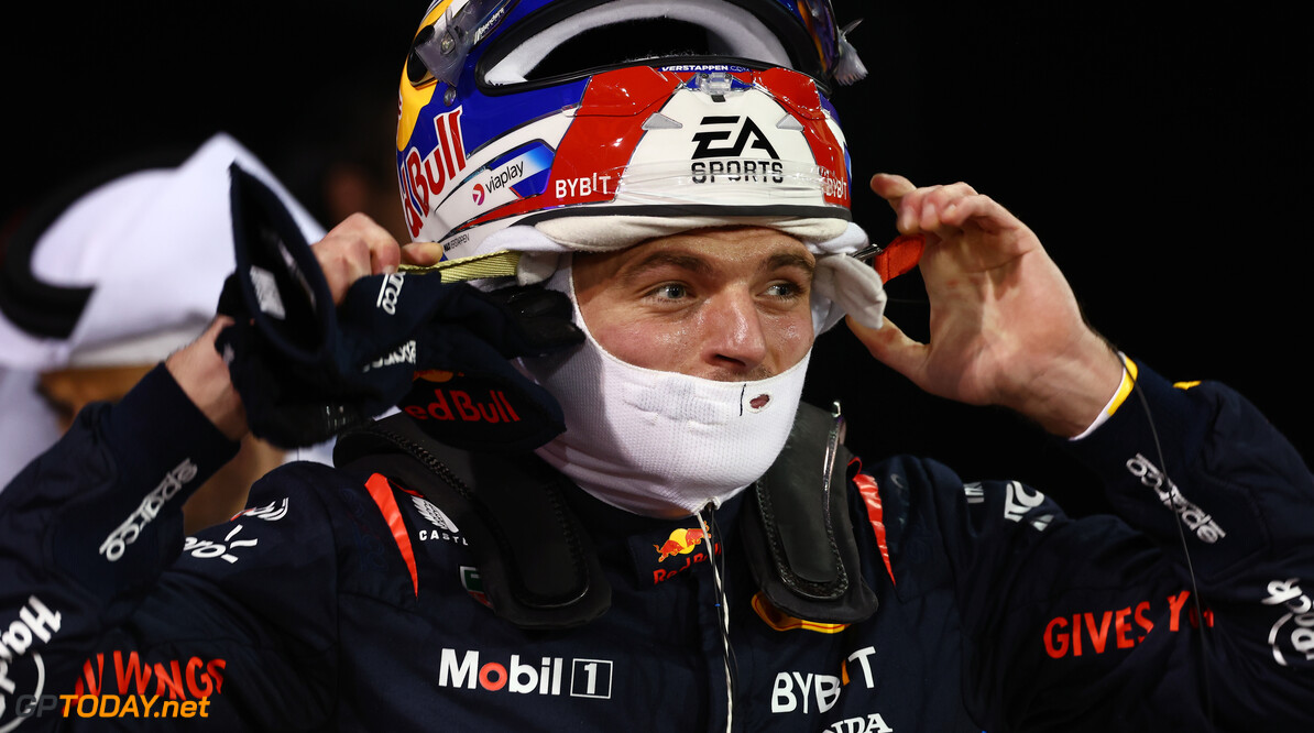 Formula One World Championship
Max Verstappen (NLD) Red Bull Racing in qualifying parc ferme.

01.03.2024. Formula 1 World Championship, Rd 1, Bahrain Grand Prix, Sakhir, Bahrain, Qualifying Day.

 - www.xpbimages.com, EMail: requests@xpbimages.com (C) Copyright: Coates / XPB Images
Motor Racing - Formula One World Championship - Bahrain Grand Prix - Qualifying Day - Sakhir, Bahrain
xpbimages.com
Sakhir
Bahrain

Formel1 Formel F1 Formula 1 Formula1 GP Grand Prix one Bahrain I
