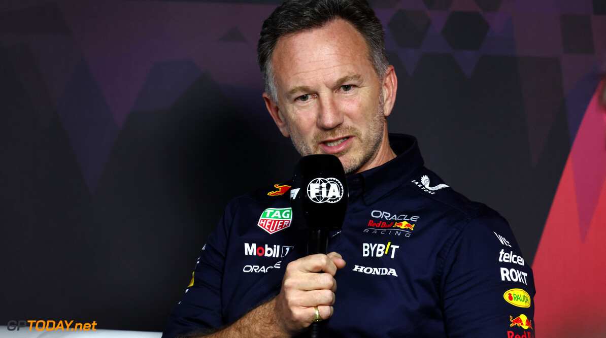 Formula One World Championship
Christian Horner (GBR) Red Bull Racing Team Principal in the FIA Press Conference.

07.03.2024. Formula 1 World Championship, Rd 2, Saudi Arabian Grand Prix, Jeddah, Saudi Arabia, Practice Day.

- www.xpbimages.com, EMail: requests@xpbimages.com (C) Copyright: Batchelor / XPB Images
Motor Racing - Formula One World Championship - Saudi Arabian Grand Prix - Practice Day - Jeddah, Saudi Arabia
XPB Images
Jeddah
Saudi Arabia

Formel1 Formel F1 Formula 1 Formula1 GP Grand Prix one Jeddah Co