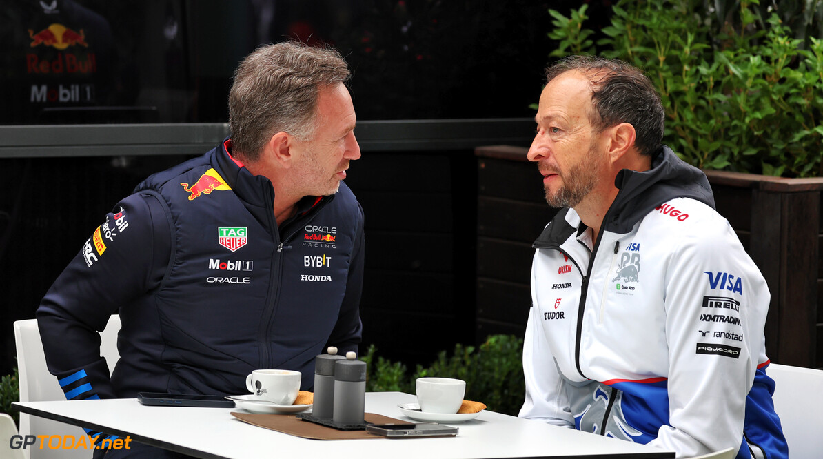 Formula One World Championship
(L to R): Christian Horner (GBR) Red Bull Racing Team Principal with Peter Bayer (AUT) RB Chief Executive Officer.

24.03.2024. Formula 1 World Championship, Rd 3, Australian Grand Prix, Albert Park, Melbourne, Australia, Race Day.

- www.xpbimages.com, EMail: requests@xpbimages.com (C) Copyright: Moy / XPB Images
Motor Racing - Formula One World Championship - Australian Grand Prix - Race Day - Melbourne, Australia
xpbimages.com
Melbourne
Australia

Formel1 Formel F1 Formula 1 Formula1 GP Grand Prix one March Aus
