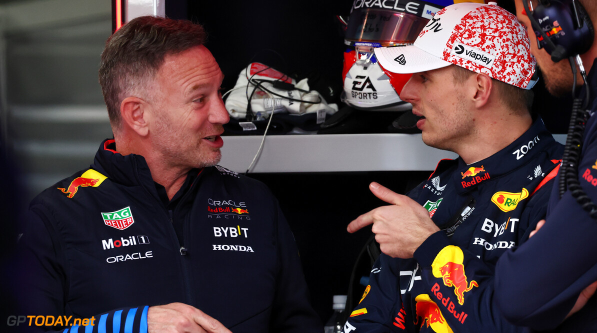 Formula One World Championship
(L to R): Christian Horner (GBR) Red Bull Racing Team Principal with Max Verstappen (NLD) Red Bull Racing.

05.04.2024. Formula 1 World Championship, Rd 4, Japanese Grand Prix, Suzuka, Japan, Practice Day.

- www.xpbimages.com, EMail: requests@xpbimages.com (C) Copyright: Batchelor / XPB Images
Motor Racing - Formula One World Championship - Japanese Grand Prix - Practice Day - Suzuka, Japan
XPB Images
Suzuka
Japan

Formel1 Formel F1 Formula 1 Formula1 GP Grand Prix one Suzuka Ci