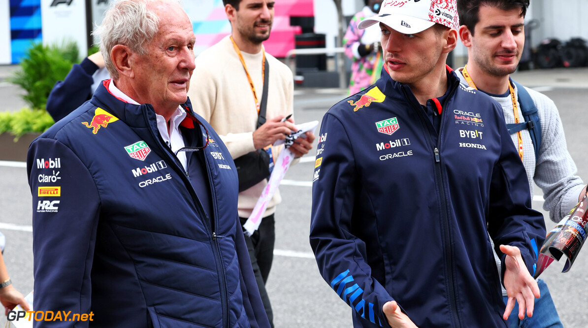 Formula One World Championship
(L to R): Dr Helmut Marko (AUT) Red Bull Motorsport Consultant with Max Verstappen (NLD) Red Bull Racing.

06.04.2024. Formula 1 World Championship, Rd 4, Japanese Grand Prix, Suzuka, Japan, Qualifying Day.

 - www.xpbimages.com, EMail: requests@xpbimages.com (C) Copyright: Coates / XPB Images
Motor Racing - Formula One World Championship - Japanese Grand Prix - Qualifying Day - Suzuka, Japan
XPB Images
Suzuka
Japan

Formel1 Formel F1 Formula 1 Formula1 GP Grand Prix one Suzuka Ci