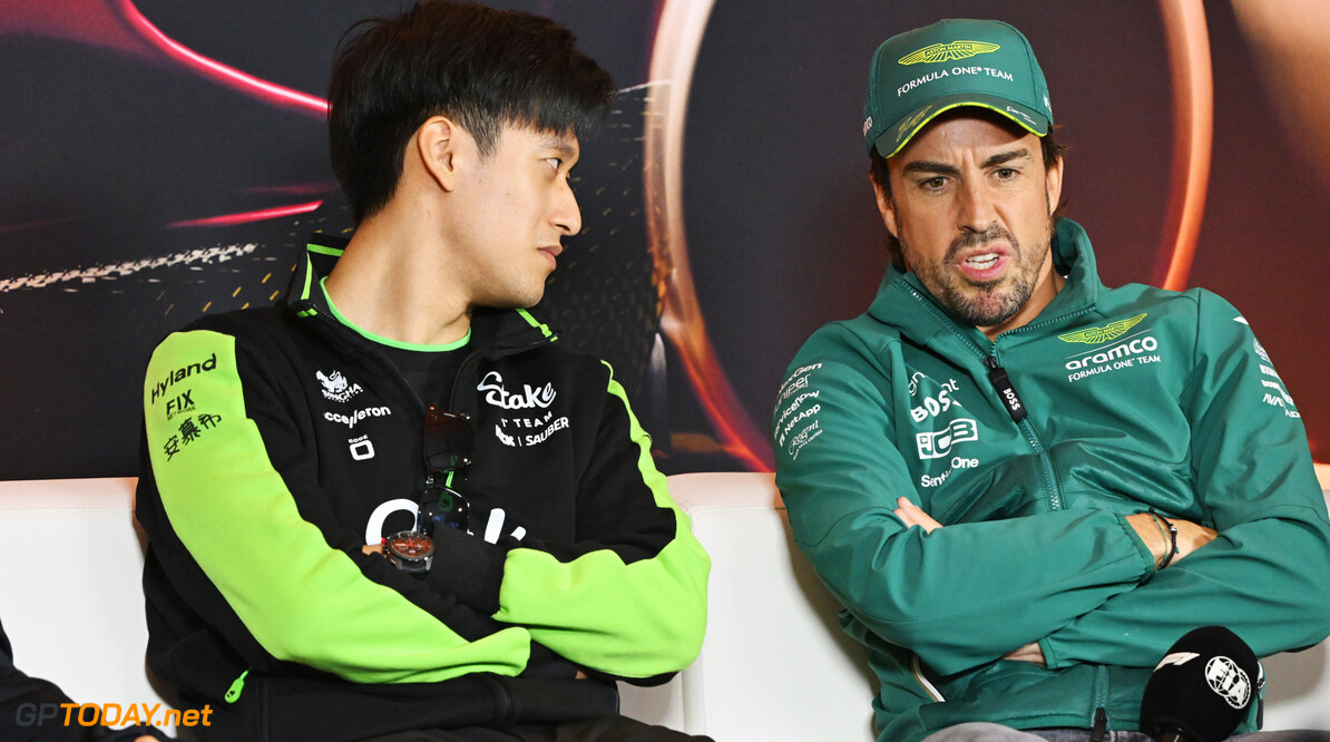 Formula One World Championship
(L to R): Zhou Guanyu (CHN) Sauber and Fernando Alonso (ESP) Aston Martin F1 Team in the FIA Press Conference.

18.04.2024. Formula 1 World Championship, Rd 5, Chinese Grand Prix, Shanghai, China, Preparation Day.

- www.xpbimages.com, EMail: requests@xpbimages.com (C) Copyright: XPB Images
Motor Racing - Formula One World Championship - Chinese Grand Prix - Preparation Day - Shanghai, China
xpbimages.com
Shanghai
China

Formel1 Formel F1 Formula 1 Formula1 GP Grand Prix one Shanghai