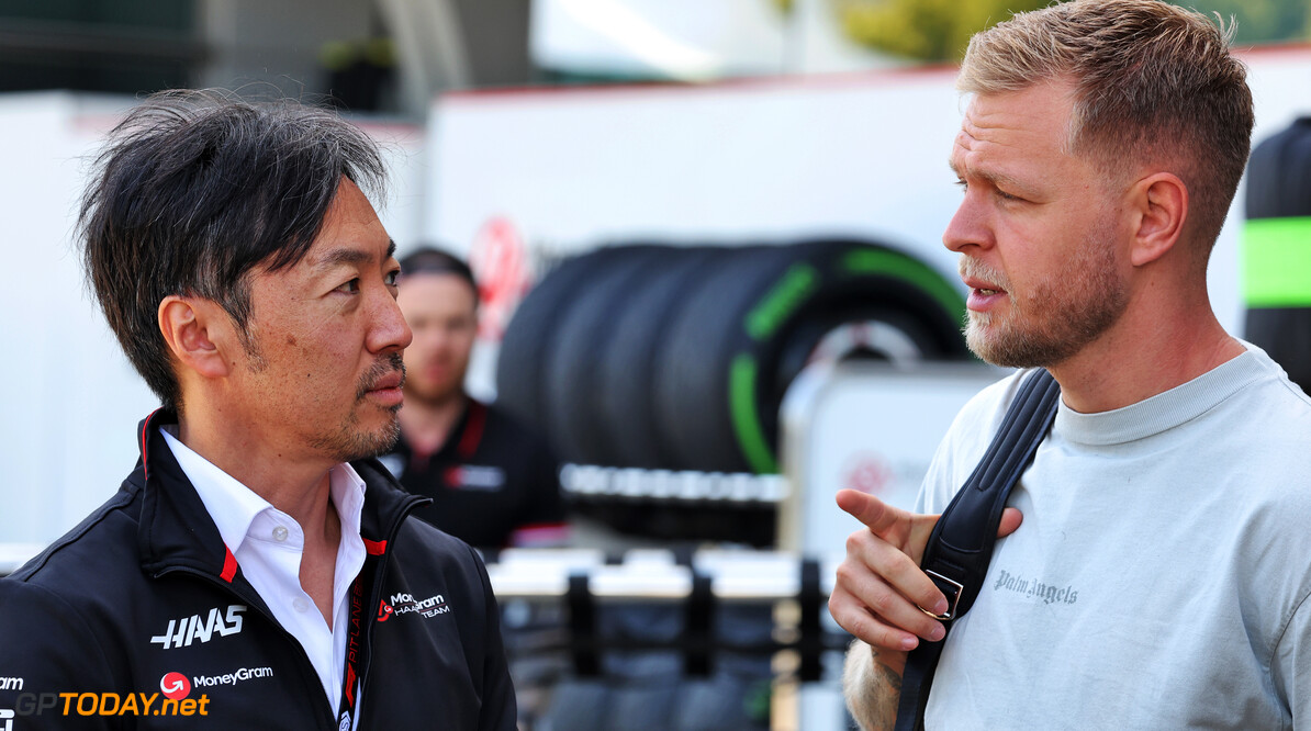 Formula One World Championship
(L to R): Ayao Komatsu (JPN) Haas F1 Team Principal with Kevin Magnussen (DEN) Haas F1 Team.

18.04.2024. Formula 1 World Championship, Rd 5, Chinese Grand Prix, Shanghai, China, Preparation Day.

- www.xpbimages.com, EMail: requests@xpbimages.com (C) Copyright: Bearne / XPB Images
Motor Racing - Formula One World Championship - Chinese Grand Prix - Preparation Day - Shanghai, China
xpbimages.com
Shanghai
China

Formel1 Formel F1 Formula 1 Formula1 GP Grand Prix one Shanghai