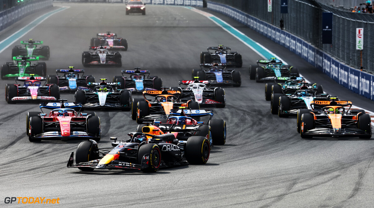 Formula One World Championship
Max Verstappen (NLD) Red Bull Racing RB20 leads at the start of the race.

05.05.2024. Formula 1 World Championship, Rd 6, Miami Grand Prix, Miami, Florida, USA, Race Day.

 - www.xpbimages.com, EMail: requests@xpbimages.com (C) Copyright: Staley / XPB Images
Motor Racing - Formula One World Championship - Miami Grand Prix - Race Day - Miami, USA
XPB Images
Miami
USA

Formel1 Formel F1 Formula 1 Formula1 GP Grand Prix one Miami Int