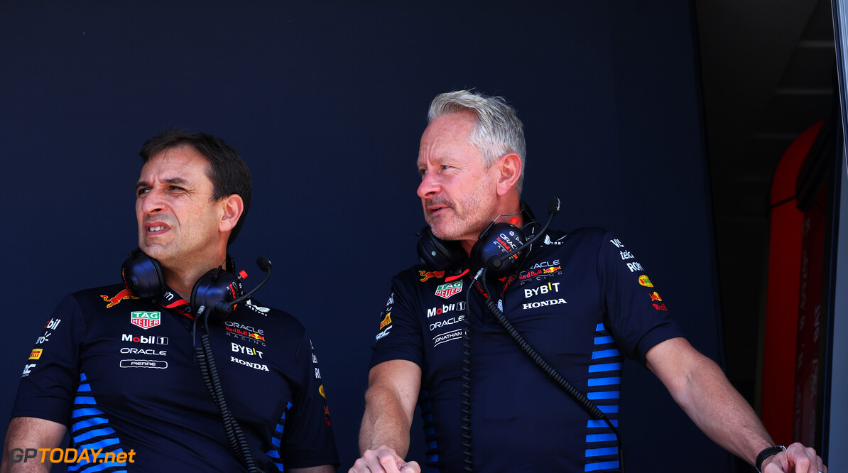 Formula One World Championship
(L to R): Pierre Wache (FRA) Red Bull Racing Technical Director with Jonathan Wheatley (GBR) Red Bull Racing Team Manager.

25.05.2024. Formula 1 World Championship, Rd 8, Monaco Grand Prix, Monte Carlo, Monaco, Qualifying Day.

- www.xpbimages.com, EMail: requests@xpbimages.com (C) Copyright: Batchelor / XPB Images
Motor Racing - Formula One World Championship - Monaco Grand Prix - Qualifying Day - Monte Carlo, Monaco
XPB Images
Monaco
Monte Carlo

Formel1 Formel F1 Formula 1 Formula1 GP Grand Prix one May Monac