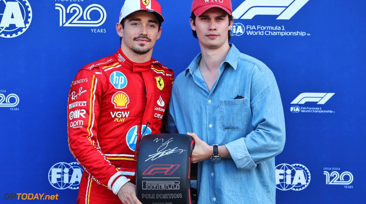 Formula One World Championship
(L to R): Charles Leclerc (MON) Ferrari receives the Pirelli Pole Position Award from Nicholas Galitzine (GBR) Actor in qualifying parc ferme.

 

25.05.2024. Formula 1 World Championship, Rd 8, Monaco Grand Prix, Monte Carlo, Monaco, Qualifying Day.

- www.xpbimages.com, EMail: requests@xpbimages.com (C) Copyright: Batchelor / XPB Images
Motor Racing - Formula One World Championship - Monaco Grand Prix - Qualifying Day - Monte Carlo, Monaco
XPB Images
Monaco
Monte Carlo

Formel1 Formel F1 Formula 1 Formula1 GP Grand Prix one May Monac