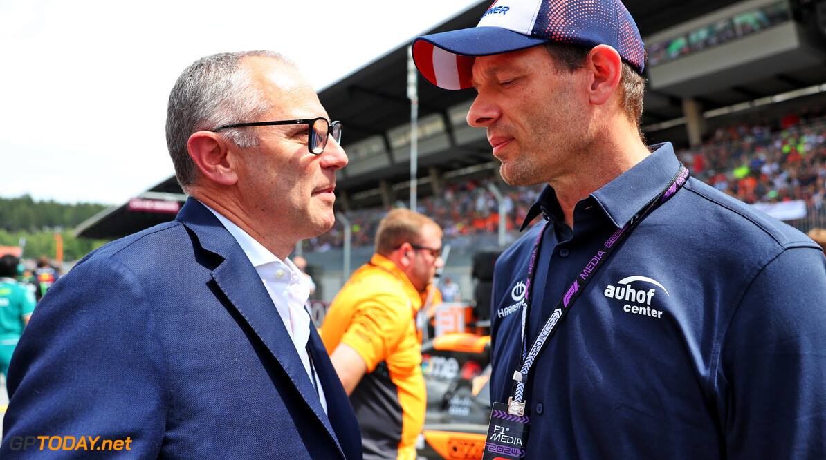 Formula One World Championship
(L to R): Stefano Domenicali (ITA) Formula One President and CEO with Alex Wurz (AUT) GPDA Chairman on the grid.

30.06.2024. Formula 1 World Championship, Rd 11, Austrian Grand Prix, Spielberg, Austria, Race Day.

- www.xpbimages.com, EMail: requests@xpbimages.com (C) Copyright: Batchelor / XPB Images
Motor Racing - Formula One World Championship - Austrian Grand Prix - Race Day - Spielberg, Austria
xpbimages.com
Spielberg
Austria

Formel1 Formel F1 Formula 1 Formula1 GP Grand Prix one Circuit A
