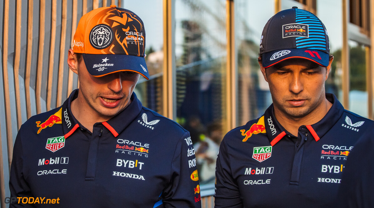 Formula One World Championship
(L to R): Max Verstappen (NLD) Red Bull Racing and Sergio Perez (MEX) Red Bull Racing.

19.07.2024. Formula 1 World Championship, Rd 13, Hungarian Grand Prix, Budapest, Hungary, Practice Day.

- www.xpbimages.com, EMail: requests@xpbimages.com (C) Copyright: Bearne / XPB Images
Motor Racing - Formula One World Championship - Hungarian Grand Prix - Practice Day - Budapest, Hungary
XPB Images
Budapest
Hungary

Formel1 Formel F1 Formula 1 Formula1 GP Grand Prix one Circuit H