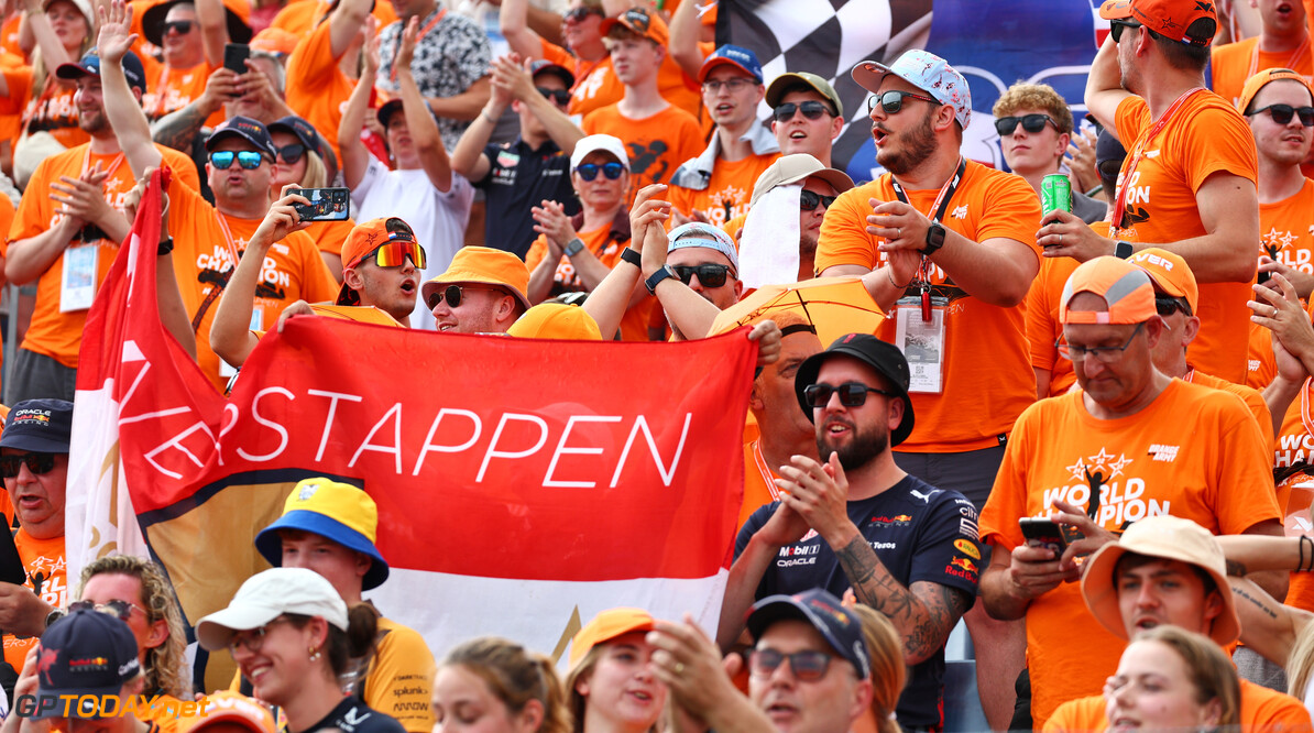 Formula One World Championship
Circuit atmosphere - Max Verstappen (NLD) Red Bull Racing fans in the grandstand.

21.07.2024. Formula 1 World Championship, Rd 13, Hungarian Grand Prix, Budapest, Hungary, Race Day.

 - www.xpbimages.com, EMail: requests@xpbimages.com (C) Copyright: Coates / XPB Images
Motor Racing - Formula One World Championship - Hungarian Grand Prix - Race Day - Budapest, Hungary
XPB Images
Budapest
Hungary

Formel1 Formel F1 Formula 1 Formula1 GP Grand Prix one Circuit H