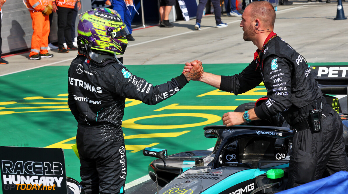 Formula One World Championship
Lewis Hamilton (GBR) Mercedes AMG F1 W15 celebrates his third position in parc ferme.

21.07.2024. Formula 1 World Championship, Rd 13, Hungarian Grand Prix, Budapest, Hungary, Race Day.

- www.xpbimages.com, EMail: requests@xpbimages.com (C) Copyright: Batchelor / XPB Images
Motor Racing - Formula One World Championship - Hungarian Grand Prix - Race Day - Budapest, Hungary
XPB Images
Budapest
Hungary

Formel1 Formel F1 Formula 1 Formula1 GP Grand Prix one Circuit H