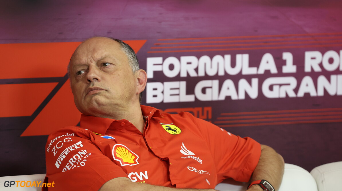 Formula One World Championship
Frederic Vasseur (FRA) Ferrari Team Principal in the FIA Press Conference.

26.07.2024. Formula 1 World Championship, Rd 14, Belgian Grand Prix, Spa Francorchamps, Belgium, Practice Day.

- www.xpbimages.com, EMail: requests@xpbimages.com (C) Copyright: Bearne / XPB Images
Motor Racing - Formula One World Championship - Belgian Grand Prix - Practice Day - Spa Francorchamps, Belgium
XPB Images
Spa Francorchamps
Belgium

Formel1 Formel F1 Formula 1 Formula1 GP Grand Prix one Circuit d