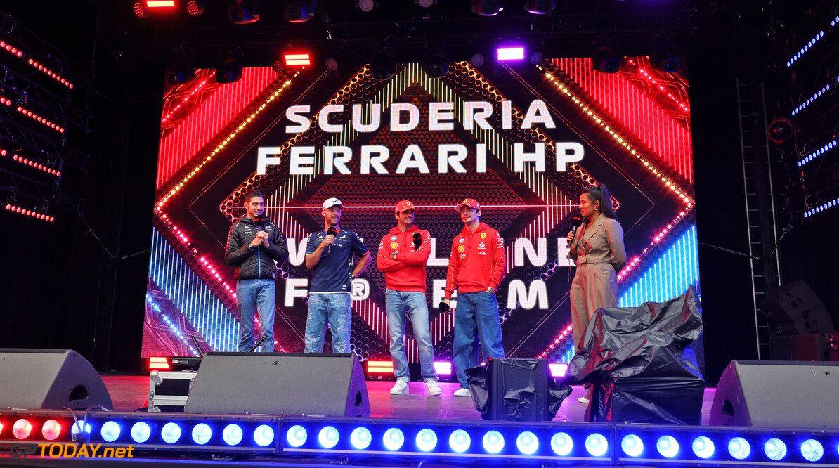 Formula One World Championship
(L to R): Esteban Ocon (FRA) Alpine F1 Team; Pierre Gasly (FRA) Alpine F1 Team; Carlos Sainz Jr (ESP) Ferrari; and Charles Leclerc (MON) Ferrari, on the FanZone Stage.

Formula 1 World Championship, Rd 14, Belgian Grand Prix, Saturday 27th July 2024. Spa-Francorchamps, Belgium.

27.07.2024. Formula 1 World Championship, Rd 14, Belgian Grand Prix, Spa Francorchamps, Belgium, Qualifying Day.

- www.xpbimages.com, EMail: requests@xpbimages.com (C) Copyright: Moy / XPB Images
Motor Racing - Formula One World Championship - Belgian Grand Prix - Qualifying Day - Spa Francorchamps, Belgium
XPB Images
Spa Francorchamps
Belgium

Formel1 Formel F1 Formula 1 Formula1 GP Grand Prix one Circuit d