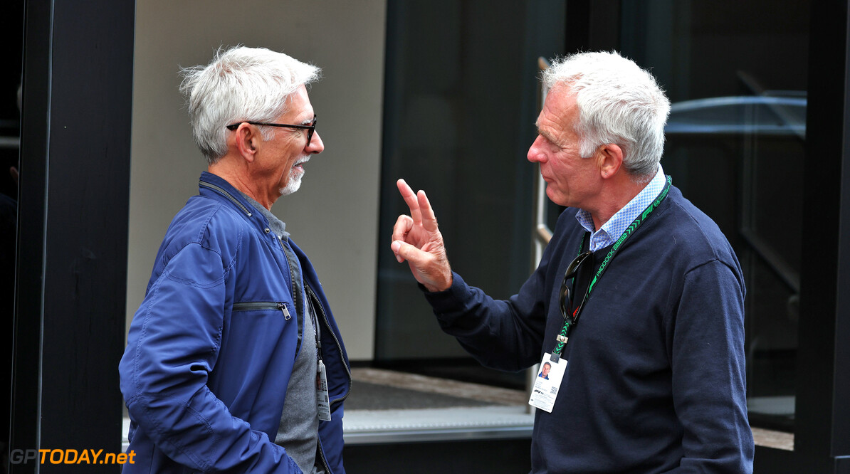 Formula One World Championship
(L to R): Damon Hill (GBR) Sky Sports Presenter with Christian Danner (GER).

26.07.2024. Formula 1 World Championship, Rd 14, Belgian Grand Prix, Spa Francorchamps, Belgium, Practice Day.

- www.xpbimages.com, EMail: requests@xpbimages.com (C) Copyright: Moy / XPB Images
Motor Racing - Formula One World Championship - Belgian Grand Prix - Practice Day - Spa Francorchamps, Belgium
XPB Images
Spa Francorchamps
Belgium

Formel1 Formel F1 Formula 1 Formula1 GP Grand Prix one Circuit d