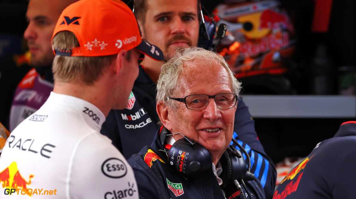 Formula One World Championship
Dr Helmut Marko (AUT) Red Bull Motorsport Consultant and Max Verstappen (NLD) Red Bull Racing.

27.07.2024. Formula 1 World Championship, Rd 14, Belgian Grand Prix, Spa Francorchamps, Belgium, Qualifying Day.

 - www.xpbimages.com, EMail: requests@xpbimages.com (C) Copyright: Coates / XPB Images
Motor Racing - Formula One World Championship - Belgian Grand Prix - Qualifying Day - Spa Francorchamps, Belgium
XPB Images
Spa Francorchamps
Belgium

Formel1 Formel F1 Formula 1 Formula1 GP Grand Prix one Circuit d