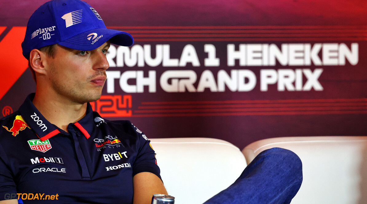 Formula One World Championship
Max Verstappen (NLD) Red Bull Racing in the FIA Press Conference.

22.08.2024. Formula 1 World Championship, Rd 15, Dutch Grand Prix, Zandvoort, Netherlands, Preparation Day.

- www.xpbimages.com, EMail: requests@xpbimages.com (C) Copyright: Charniaux / XPB Images
Motor Racing - Formula One World Championship - Dutch Grand Prix - Preparation Day - Zandvoort, Netherlands
XPB Images
Zandvoort
Netherlands

Formel1 Formel F1 Formula 1 Formula1 GP Grand Prix one Circuit Z