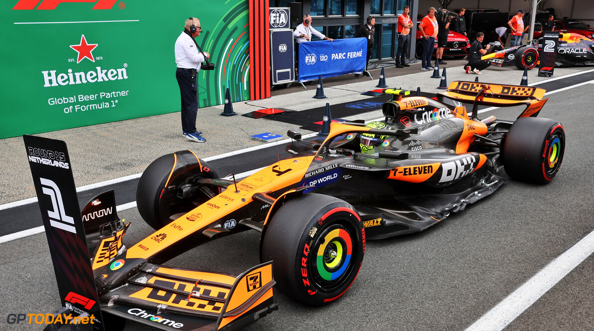 Formula One World Championship
Lando Norris (GBR) McLaren MCL38, pole position, in qualifying parc ferme.

24.08.2024. Formula 1 World Championship, Rd 15, Dutch Grand Prix, Zandvoort, Netherlands, Qualifying Day.

- www.xpbimages.com, EMail: requests@xpbimages.com (C) Copyright: Batchelor / XPB Images
Motor Racing - Formula One World Championship - Dutch Grand Prix - Qualifying Day - Zandvoort, Netherlands
XPB Images
Zandvoort
Netherlands

Formel1 Formel F1 Formula 1 Formula1 GP Grand Prix one Circuit Z