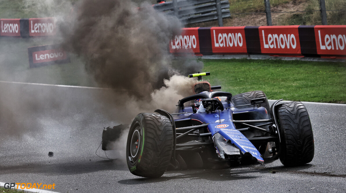 Formula One World Championship
Logan Sargeant (USA) Williams Racing FW46 crashed in the third practice session.

24.08.2024. Formula 1 World Championship, Rd 15, Dutch Grand Prix, Zandvoort, Netherlands, Qualifying Day.

- www.xpbimages.com, EMail: requests@xpbimages.com (C) Copyright: XPB Images
Motor Racing - Formula One World Championship - Dutch Grand Prix - Qualifying Day - Zandvoort, Netherlands
XPB Images
Zandvoort
Netherlands

Formel1 Formel F1 Formula 1 Formula1 GP Grand Prix one Circuit Z