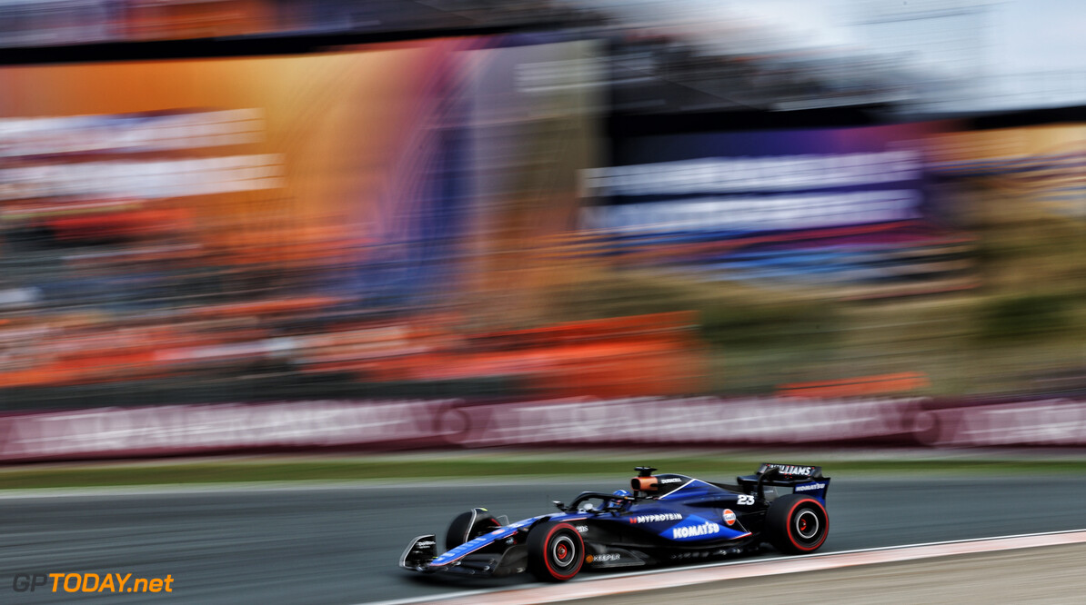 Formula One World Championship
Alexander Albon (THA) Williams Racing FW46.

24.08.2024. Formula 1 World Championship, Rd 15, Dutch Grand Prix, Zandvoort, Netherlands, Qualifying Day.

- www.xpbimages.com, EMail: requests@xpbimages.com (C) Copyright: Charniaux / XPB Images
Motor Racing - Formula One World Championship - Dutch Grand Prix - Qualifying Day - Zandvoort, Netherlands
XPB Images
Zandvoort
Netherlands

Formel1 Formel F1 Formula 1 Formula1 GP Grand Prix one Circuit Z