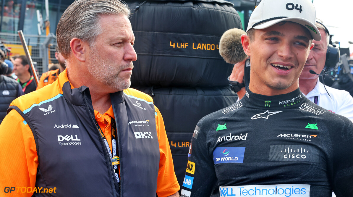 Formula One World Championship
Zak Brown (USA) McLaren Executive Director with Lando Norris (GBR) McLaren on the grid.

25.08.2024. Formula 1 World Championship, Rd 15, Dutch Grand Prix, Zandvoort, Netherlands, Race Day.

- www.xpbimages.com, EMail: requests@xpbimages.com (C) Copyright: Batchelor / XPB Images
Motor Racing - Formula One World Championship - Dutch Grand Prix - Race Day - Zandvoort, Netherlands
XPB Images
Zandvoort
Netherlands

Formel1 Formel F1 Formula 1 Formula1 GP Grand Prix one Circuit Z