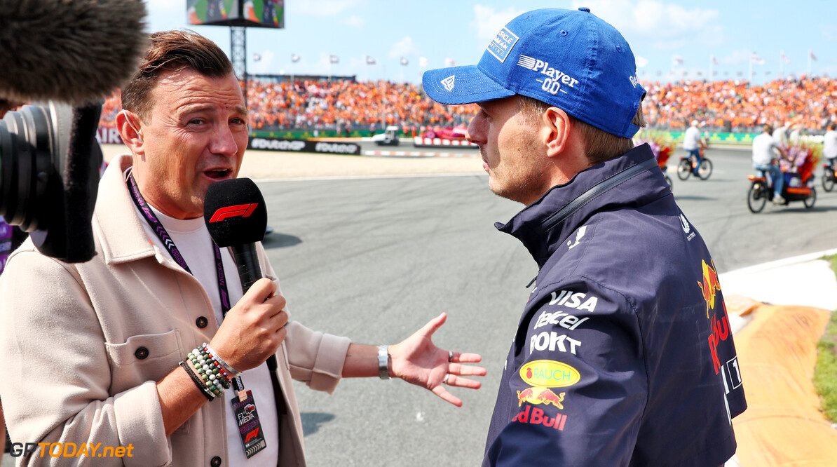 Formula One World Championship
(L to R): Will Buxton (GBR) F1 Digital Presenter with Max Verstappen (NLD) Red Bull Racing on the drivers' parade.

25.08.2024. Formula 1 World Championship, Rd 15, Dutch Grand Prix, Zandvoort, Netherlands, Race Day.

 - www.xpbimages.com, EMail: requests@xpbimages.com (C) Copyright: Coates / XPB Images
Motor Racing - Formula One World Championship - Dutch Grand Prix - Race Day - Zandvoort, Netherlands
XPB Images
Zandvoort
Netherlands

Formel1 Formel F1 Formula 1 Formula1 GP Grand Prix one Circuit Z