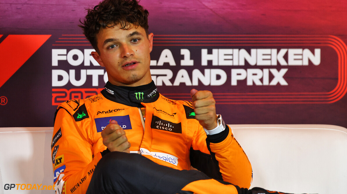 Formula One World Championship
Lando Norris (GBR) McLaren in the post qualifying FIA Press Conference.

24.08.2024. Formula 1 World Championship, Rd 15, Dutch Grand Prix, Zandvoort, Netherlands, Qualifying Day.

- www.xpbimages.com, EMail: requests@xpbimages.com (C) Copyright: Batchelor / XPB Images
Motor Racing - Formula One World Championship - Dutch Grand Prix - Qualifying Day - Zandvoort, Netherlands
XPB Images
Zandvoort
Netherlands

Formel1 Formel F1 Formula 1 Formula1 GP Grand Prix one Circuit Z