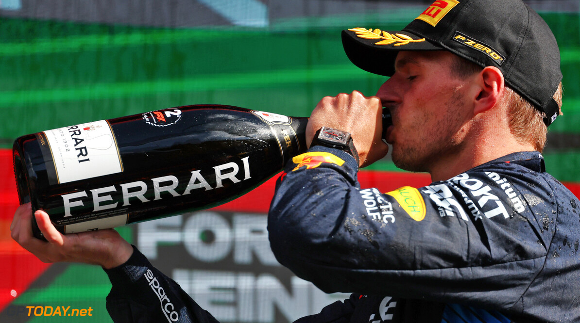 Formula One World Championship
Max Verstappen (NLD) Red Bull Racing celebrates his second position on the podium.

25.08.2024. Formula 1 World Championship, Rd 15, Dutch Grand Prix, Zandvoort, Netherlands, Race Day.

 - www.xpbimages.com, EMail: requests@xpbimages.com (C) Copyright: Coates / XPB Images
Motor Racing - Formula One World Championship - Dutch Grand Prix - Race Day - Zandvoort, Netherlands
XPB Images
Zandvoort
Netherlands

Formel1 Formel F1 Formula 1 Formula1 GP Grand Prix one Circuit Z