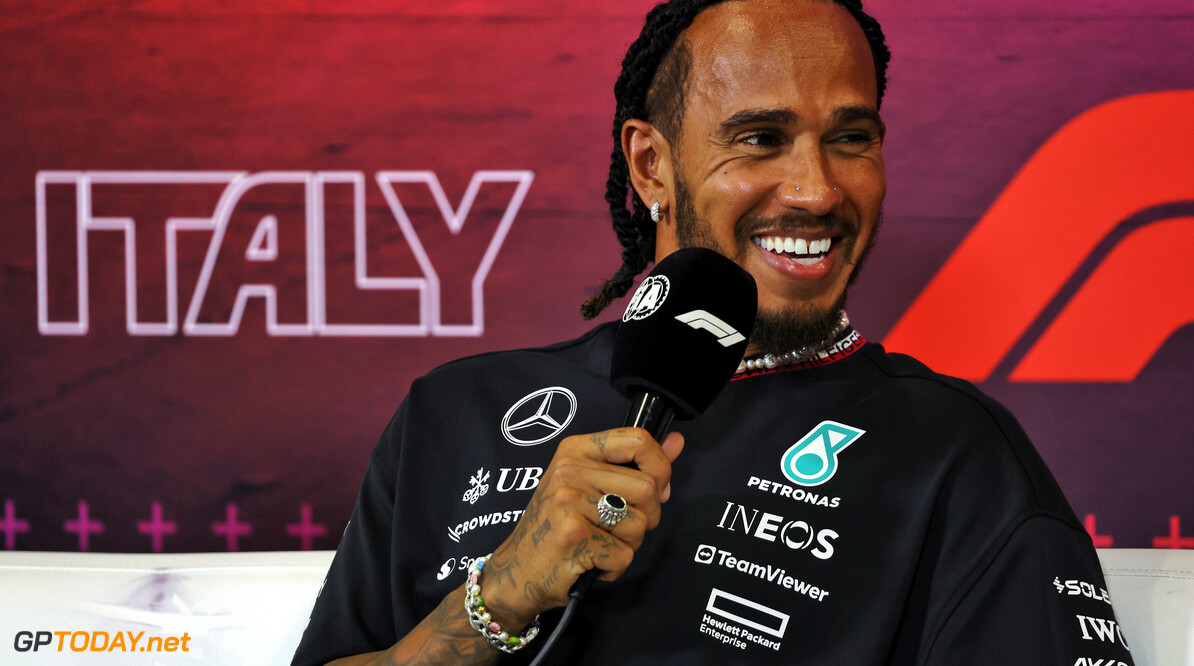 Formula One World Championship
Lewis Hamilton (GBR) Mercedes AMG F1 in the FIA Press Conference.

29.08.2024. Formula 1 World Championship, Rd 16, Italian Grand Prix, Monza, Italy, Preparation Day.

- www.xpbimages.com, EMail: requests@xpbimages.com (C) Copyright: Bearne / XPB Images
Motor Racing - Formula One World Championship - Italian Grand Prix - Preparation Day - Monza, Italy
XPB Images
Monza
Italy

Formel1 Formel F1 Formula 1 Formula1 GP Grand Prix one Italy Ita