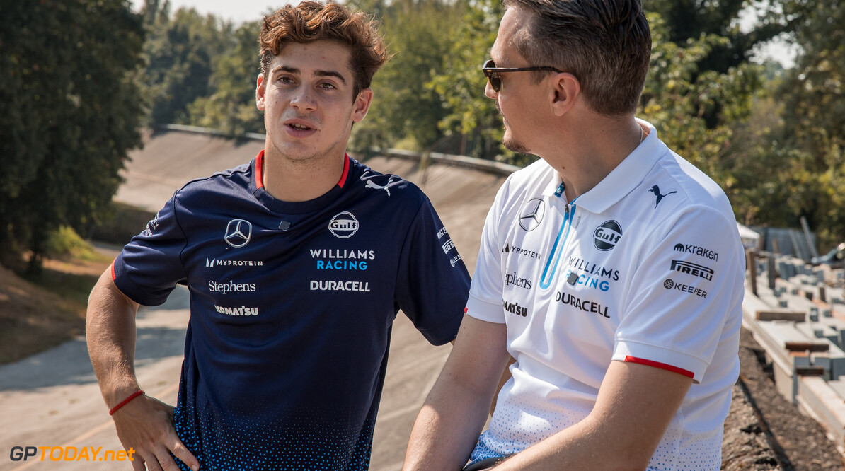 Formula One World Championship
Franco Colapinto (ARG) Williams Racing and Gaetan Jego, Williams Racing Race Engineer.

29.08.2024. Formula 1 World Championship, Rd 16, Italian Grand Prix, Monza, Italy, Preparation Day.

- www.xpbimages.com, EMail: requests@xpbimages.com (C) Copyright: Bearne / XPB Images
Motor Racing - Formula One World Championship - Italian Grand Prix - Preparation Day - Monza, Italy
XPB Images
Monza
Italy

Formel1 Formel F1 Formula 1 Formula1 GP Grand Prix one Italy Ita