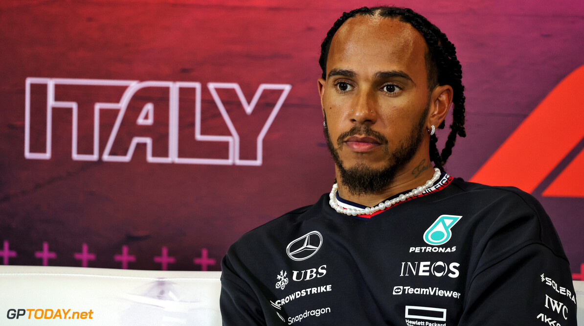 Formula One World Championship
Lewis Hamilton (GBR) Mercedes AMG F1 in the FIA Press Conference.

29.08.2024. Formula 1 World Championship, Rd 16, Italian Grand Prix, Monza, Italy, Preparation Day.

- www.xpbimages.com, EMail: requests@xpbimages.com (C) Copyright: Bearne / XPB Images
Motor Racing - Formula One World Championship - Italian Grand Prix - Preparation Day - Monza, Italy
XPB Images
Monza
Italy

Formel1 Formel F1 Formula 1 Formula1 GP Grand Prix one Italy Ita