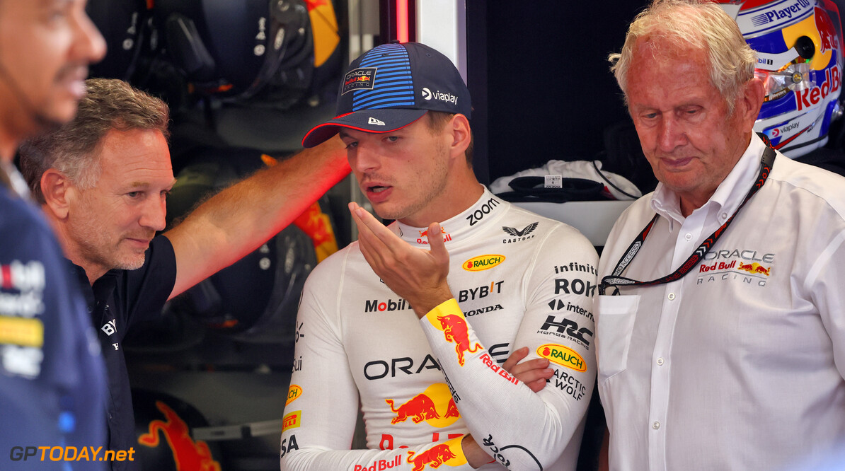 Formula One World Championship
(L to R): Christian Horner (GBR) Red Bull Racing Team Principal with Max Verstappen (NLD) Red Bull Racing and Dr Helmut Marko (AUT) Red Bull Motorsport Consultant.

30.08.2024. Formula 1 World Championship, Rd 16, Italian Grand Prix, Monza, Italy, Practice Day.

- www.xpbimages.com, EMail: requests@xpbimages.com (C) Copyright: Batchelor / XPB Images
Motor Racing - Formula One World Championship - Italian Grand Prix - Practice Day - Monza, Italy
XPB Images
Monza
Italy

Formel1 Formel F1 Formula 1 Formula1 GP Grand Prix one Italy Ita