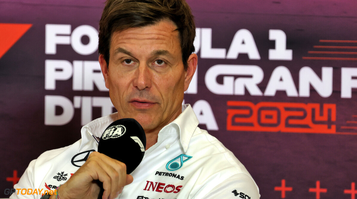 Formula One World Championship
Toto Wolff (GER) Mercedes AMG F1 Shareholder and Executive Director in the FIA Press Conference.

30.08.2024. Formula 1 World Championship, Rd 16, Italian Grand Prix, Monza, Italy, Practice Day.

- www.xpbimages.com, EMail: requests@xpbimages.com (C) Copyright: Bearne / XPB Images
Motor Racing - Formula One World Championship - Italian Grand Prix - Practice Day - Monza, Italy
XPB Images
Monza
Italy

Formel1 Formel F1 Formula 1 Formula1 GP Grand Prix one Italy Ita