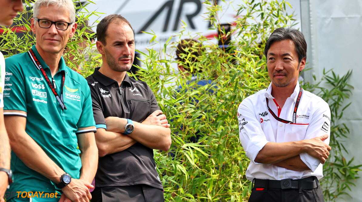 Formula One World Championship
(L to R): Mike Krack (LUX) Aston Martin F1 Team, Team Principal with Oliver Oakes (GBR) Alpine F1 Team Team Principal and Laurent Mekies (FRA) RB Technical Director.

31.08.2024. Formula 1 World Championship, Rd 16, Italian Grand Prix, Monza, Italy, Qualifying Day.

- www.xpbimages.com, EMail: requests@xpbimages.com (C) Copyright: Batchelor / XPB Images
Motor Racing - Formula One World Championship - Italian Grand Prix - Qualifying Day - Monza, Italy
XPB Images
Monza
Italy

Formel1 Formel F1 Formula 1 Formula1 GP Grand Prix one Italy Ita