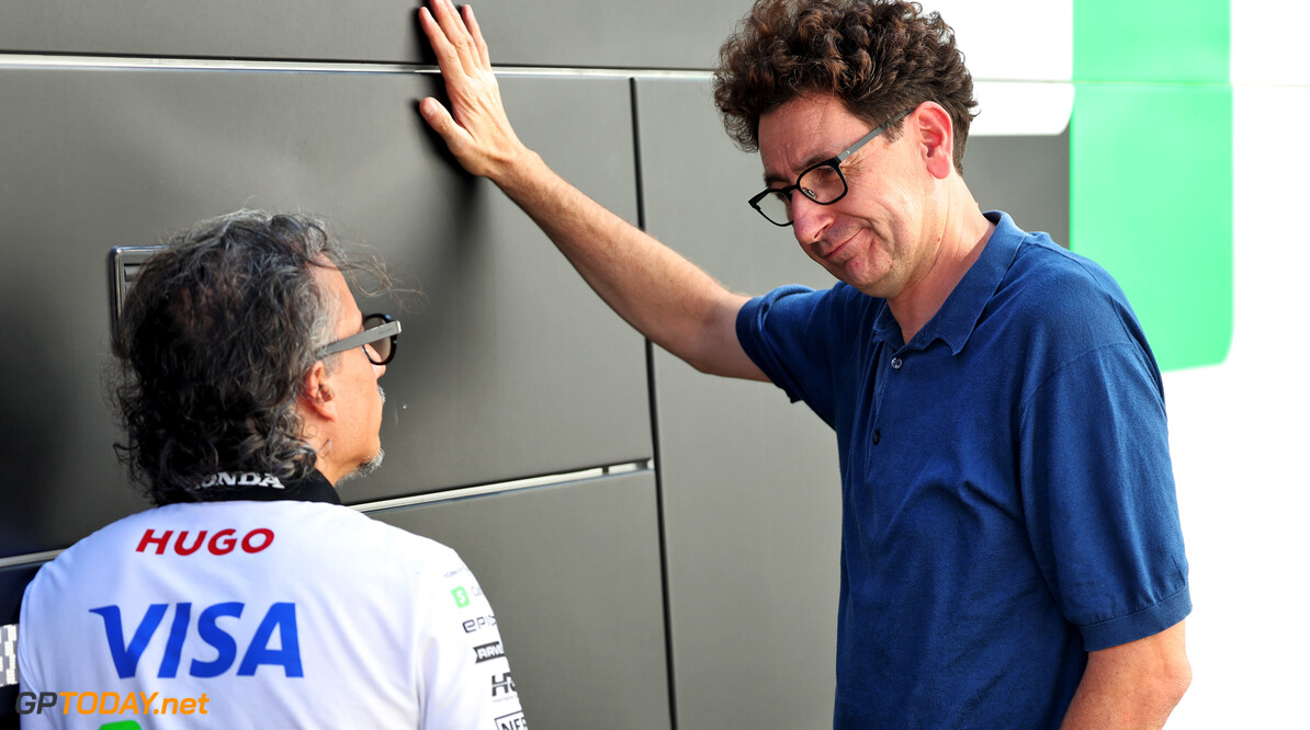 Formula One World Championship
(L to R): Laurent Mekies (FRA) RB Technical Director with Mattia Binotto (ITA) Sauber Motorsport Chief Operating and Chief Technical Officer.

30.08.2024. Formula 1 World Championship, Rd 16, Italian Grand Prix, Monza, Italy, Practice Day.

- www.xpbimages.com, EMail: requests@xpbimages.com (C) Copyright: Bearne / XPB Images
Motor Racing - Formula One World Championship - Italian Grand Prix - Practice Day - Monza, Italy
XPB Images
Monza
Italy

Formel1 Formel F1 Formula 1 Formula1 GP Grand Prix one Italy Ita