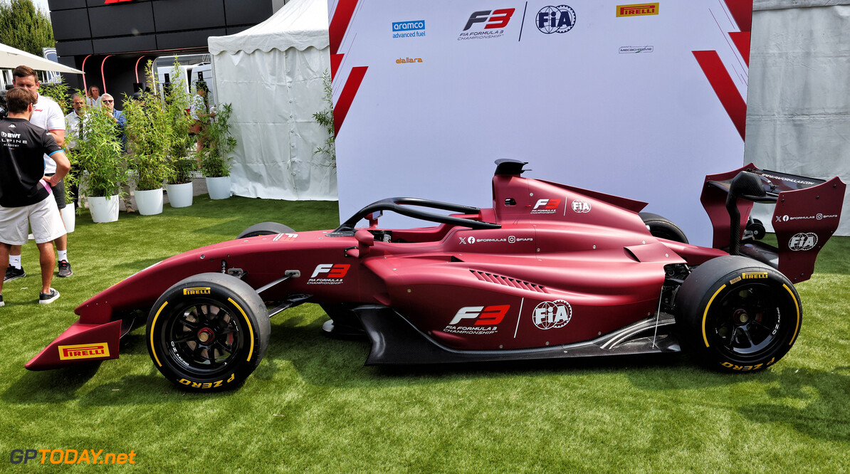 Formula One World Championship
The 2025 F3 car is revealed.

31.08.2024. Formula 1 World Championship, Rd 16, Italian Grand Prix, Monza, Italy, Qualifying Day.

- www.xpbimages.com, EMail: requests@xpbimages.com (C) Copyright: Batchelor / XPB Images
Motor Racing - Formula One World Championship - Italian Grand Prix - Qualifying Day - Monza, Italy
XPB Images
Monza
Italy

Formel1 Formel F1 Formula 1 Formula1 GP Grand Prix one Italy Ita