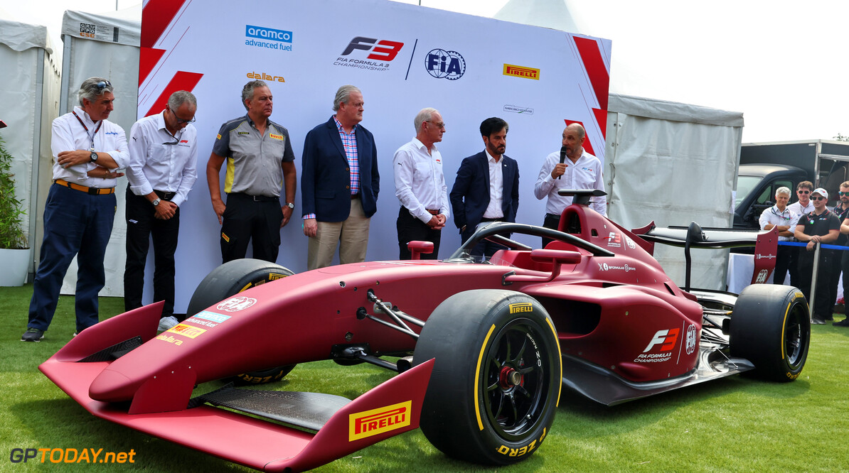 Formula One World Championship
The 2025 F3 car is revealed.

31.08.2024. Formula 1 World Championship, Rd 16, Italian Grand Prix, Monza, Italy, Qualifying Day.

- www.xpbimages.com, EMail: requests@xpbimages.com (C) Copyright: Batchelor / XPB Images
Motor Racing - Formula One World Championship - Italian Grand Prix - Qualifying Day - Monza, Italy
XPB Images
Monza
Italy

Formel1 Formel F1 Formula 1 Formula1 GP Grand Prix one Italy Ita