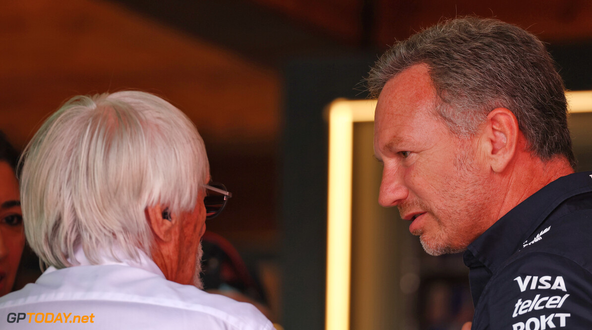 Formula One World Championship
(L to R): Bernie Ecclestone (GBR) with Christian Horner (GBR) Red Bull Racing Team Principal.

31.08.2024. Formula 1 World Championship, Rd 16, Italian Grand Prix, Monza, Italy, Qualifying Day.

 - www.xpbimages.com, EMail: requests@xpbimages.com (C) Copyright: Coates / XPB Images
Motor Racing - Formula One World Championship - Italian Grand Prix - Qualifying Day - Monza, Italy
XPB Images
Monza
Italy

Formel1 Formel F1 Formula 1 Formula1 GP Grand Prix one Italy Ita