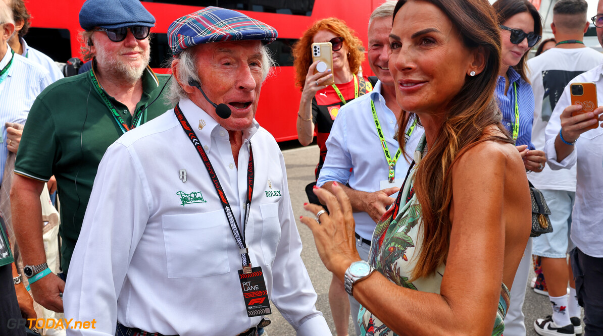 Formula One World Championship
(L to R): Jackie Stewart (GBR) with Silvia Domenicali (ITA).

31.08.2024. Formula 1 World Championship, Rd 16, Italian Grand Prix, Monza, Italy, Qualifying Day.

- www.xpbimages.com, EMail: requests@xpbimages.com (C) Copyright: Batchelor / XPB Images
Motor Racing - Formula One World Championship - Italian Grand Prix - Qualifying Day - Monza, Italy
XPB Images
Monza
Italy

Formel1 Formel F1 Formula 1 Formula1 GP Grand Prix one Italy Ita