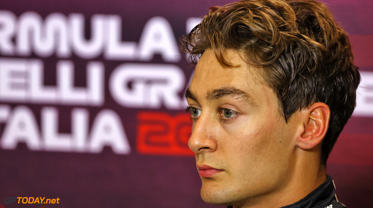 Formula One World Championship
George Russell (GBR) Mercedes AMG F1 in the post qualifying FIA Press Conference.

31.08.2024. Formula 1 World Championship, Rd 16, Italian Grand Prix, Monza, Italy, Qualifying Day.

- www.xpbimages.com, EMail: requests@xpbimages.com (C) Copyright: Batchelor / XPB Images
Motor Racing - Formula One World Championship - Italian Grand Prix - Qualifying Day - Monza, Italy
XPB Images
Monza
Italy

Formel1 Formel F1 Formula 1 Formula1 GP Grand Prix one Italy Ita