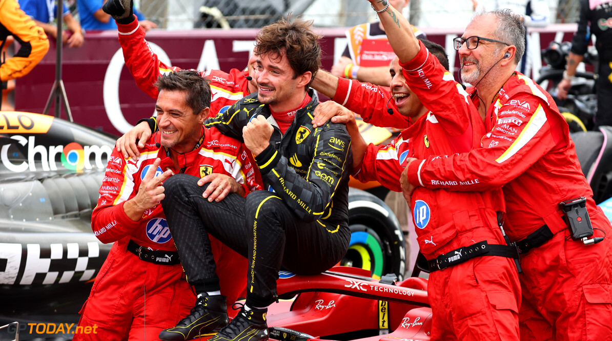 Formula One World Championship
1st place Charles Leclerc (MON) Ferrari SF-24 celebrates with the team.
01.09.2024. Formula 1 World Championship, Rd 16, Italian Grand Prix, Monza, Italy, Race Day.
- www.xpbimages.com, EMail: requests@xpbimages.com (C) Copyright: Batchelor / XPB Images
Motor Racing - Formula One World Championship - Italian Grand Prix - Race Day - Monza, Italy
XPB Images
Monza
Italy

Formel1 Formel F1 Formula 1 Formula1 GP Grand Prix Italy Italian