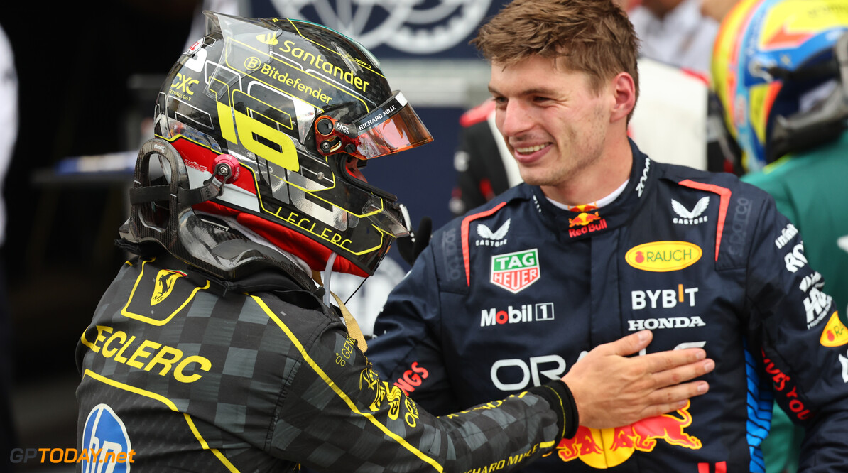 Formula One World Championship
1st place Charles Leclerc (MON) Ferrari SF-24 with Max Verstappen (NLD) Red Bull Racing.
01.09.2024. Formula 1 World Championship, Rd 16, Italian Grand Prix, Monza, Italy, Race Day.
- www.xpbimages.com, EMail: requests@xpbimages.com (C) Copyright: Batchelor / XPB Images
Motor Racing - Formula One World Championship - Italian Grand Prix - Race Day - Monza, Italy
XPB Images
Monza
Italy

Formel1 Formel F1 Formula 1 Formula1 GP Grand Prix Italy Italian