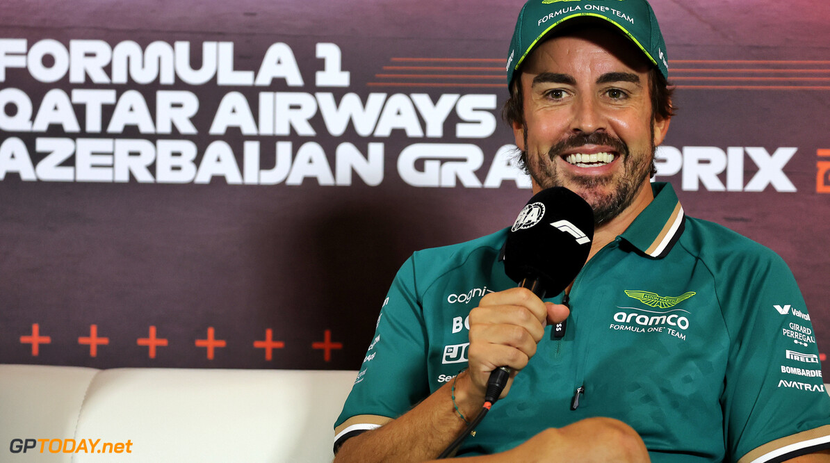 Formula One World Championship
Fernando Alonso (ESP) Aston Martin F1 Team in the FIA Press Conference.

12.09.2024. Formula 1 World Championship, Rd 17, Azerbaijan Grand Prix, Baku Street Circuit, Azerbaijan, Preparation Day.

- www.xpbimages.com, EMail: requests@xpbimages.com (C) Copyright: Bearne / XPB Images
Motor Racing - Formula One World Championship - Azerbaijan Grand Prix - Preparation Day - Baku, Azerbaijan
XPB Images
Baku
Azerbaijan

Formel1 Formel F1 Formula 1 Formula1 GP Grand Prix one Thursday