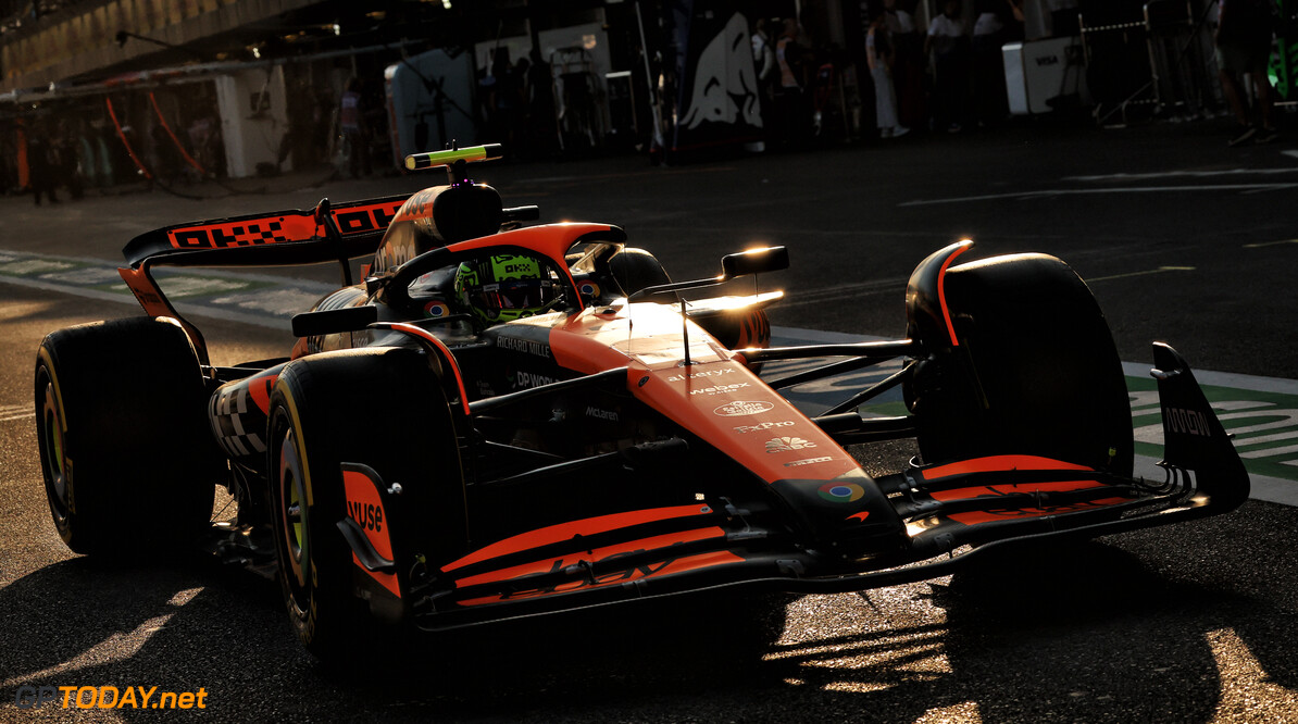 Formula One World Championship
Lando Norris (GBR) McLaren MCL38.

13.09.2024. Formula 1 World Championship, Rd 17, Azerbaijan Grand Prix, Baku Street Circuit, Azerbaijan, Practice Day.

- www.xpbimages.com, EMail: requests@xpbimages.com (C) Copyright: Batchelor / XPB Images
Motor Racing - Formula One World Championship - Azerbaijan Grand Prix - Practice Day - Baku, Azerbaijan
XPB Images
Baku
Azerbaijan

Formel1 Formel F1 Formula 1 Formula1 GP Grand Prix one Circuit B