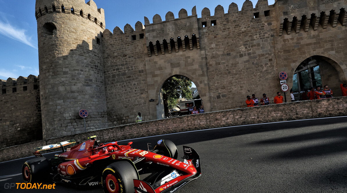 Formula One World Championship
Carlos Sainz Jr (ESP) Ferrari SF-24.

13.09.2024. Formula 1 World Championship, Rd 17, Azerbaijan Grand Prix, Baku Street Circuit, Azerbaijan, Practice Day.

- www.xpbimages.com, EMail: requests@xpbimages.com (C) Copyright: Bearne / XPB Images
Motor Racing - Formula One World Championship - Azerbaijan Grand Prix - Practice Day - Baku, Azerbaijan
XPB Images
Baku
Azerbaijan

Formel1 Formel F1 Formula 1 Formula1 GP Grand Prix one Circuit B