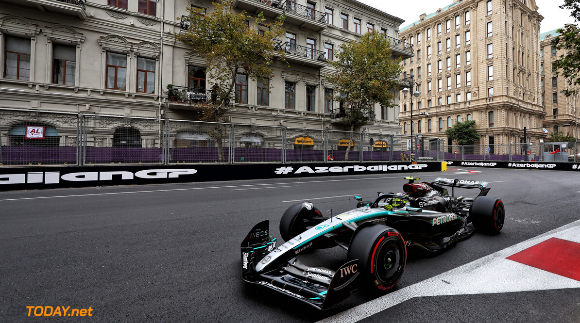 Formula One World Championship
Lewis Hamilton (GBR) Mercedes AMG F1 W15.

14.09.2024. Formula 1 World Championship, Rd 17, Azerbaijan Grand Prix, Baku Street Circuit, Azerbaijan, Qualifying Day.

- www.xpbimages.com, EMail: requests@xpbimages.com (C) Copyright: Charniaux / XPB Images
Motor Racing - Formula One World Championship - Azerbaijan Grand Prix - Qualifying Day - Baku, Azerbaijan
XPB Images
Baku
Azerbaijan

Formel1 Formel F1 Formula 1 Formula1 GP Grand Prix one Circuit Baku Azerbaijan Saturday September 14 09 9 2024 Practice Action Track