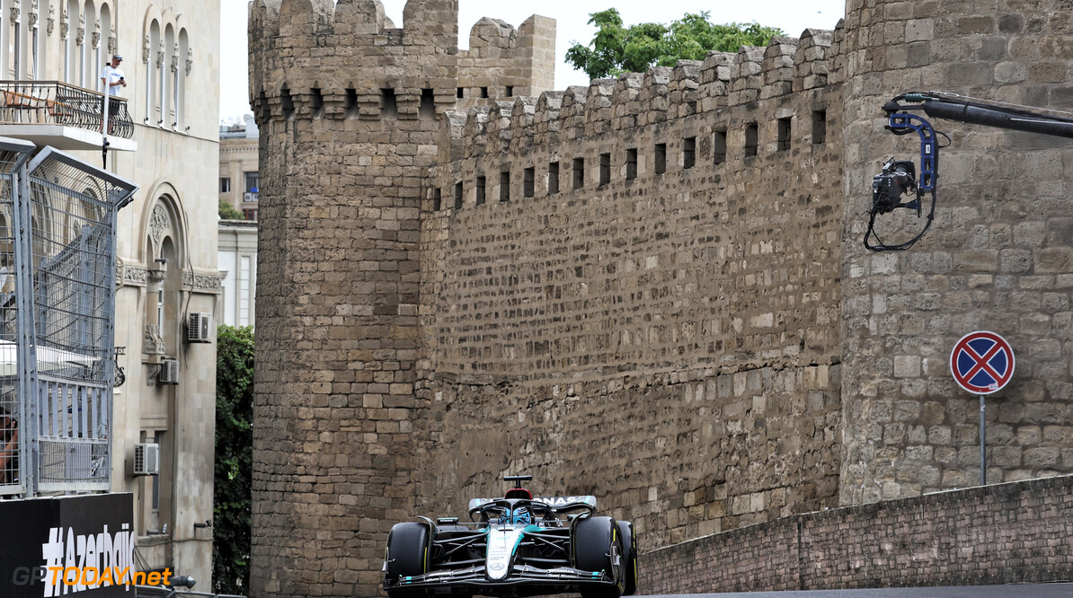 Formula One World Championship
George Russell (GBR) Mercedes AMG F1 W15.

13.09.2024. Formula 1 World Championship, Rd 17, Azerbaijan Grand Prix, Baku Street Circuit, Azerbaijan, Practice Day.

- www.xpbimages.com, EMail: requests@xpbimages.com (C) Copyright: Bearne / XPB Images
Motor Racing - Formula One World Championship - Azerbaijan Grand Prix - Practice Day - Baku, Azerbaijan
XPB Images
Baku
Azerbaijan

Formel1 Formel F1 Formula 1 Formula1 GP Grand Prix one Circuit B