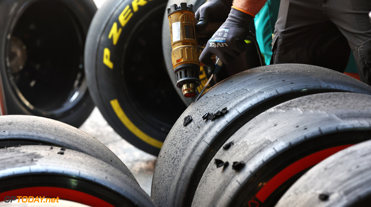 Formula One World Championship
Pirelli tyre technicians.

13.09.2024. Formula 1 World Championship, Rd 17, Azerbaijan Grand Prix, Baku Street Circuit, Azerbaijan, Practice Day.

 - www.xpbimages.com, EMail: requests@xpbimages.com (C) Copyright: Coates / XPB Images
Motor Racing - Formula One World Championship - Azerbaijan Grand Prix - Practice Day - Baku, Azerbaijan
XPB Images
Baku
Azerbaijan

Formel1 Formel F1 Formula 1 Formula1 GP Grand Prix one Circuit B