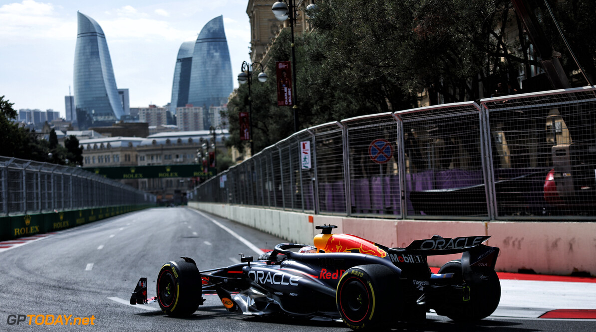 Formula One World Championship
Max Verstappen (NLD) Red Bull Racing RB20.

13.09.2024. Formula 1 World Championship, Rd 17, Azerbaijan Grand Prix, Baku Street Circuit, Azerbaijan, Practice Day.

- www.xpbimages.com, EMail: requests@xpbimages.com (C) Copyright: Charniaux / XPB Images
Motor Racing - Formula One World Championship - Azerbaijan Grand Prix - Practice Day - Baku, Azerbaijan
XPB Images
Baku
Azerbaijan

Formel1 Formel F1 Formula 1 Formula1 GP Grand Prix one Circuit B